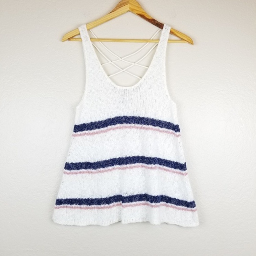 American Eagle Outfitters Loose Knit Striped Tank Top